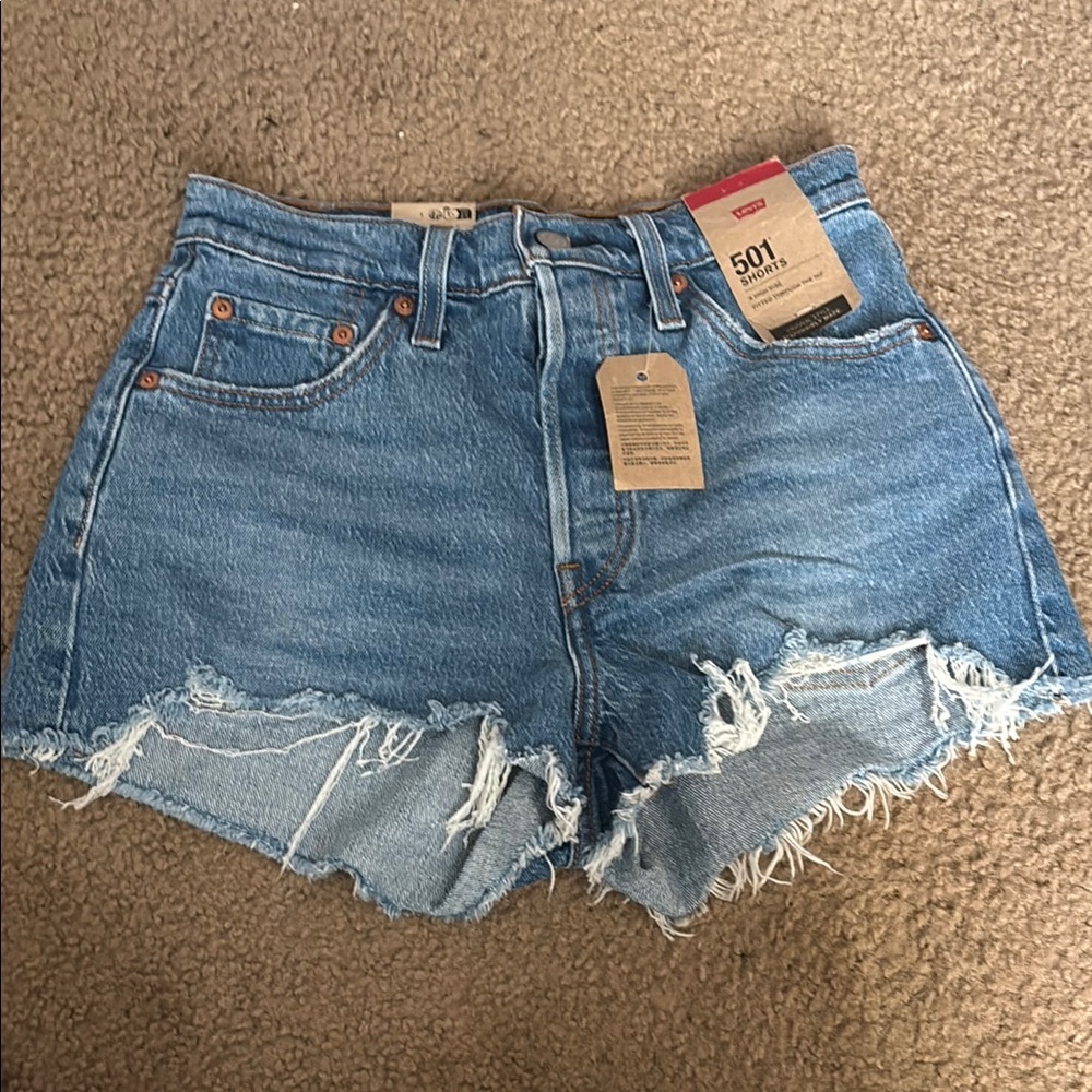 Levi's 501 Women's Blue Denim Shorts